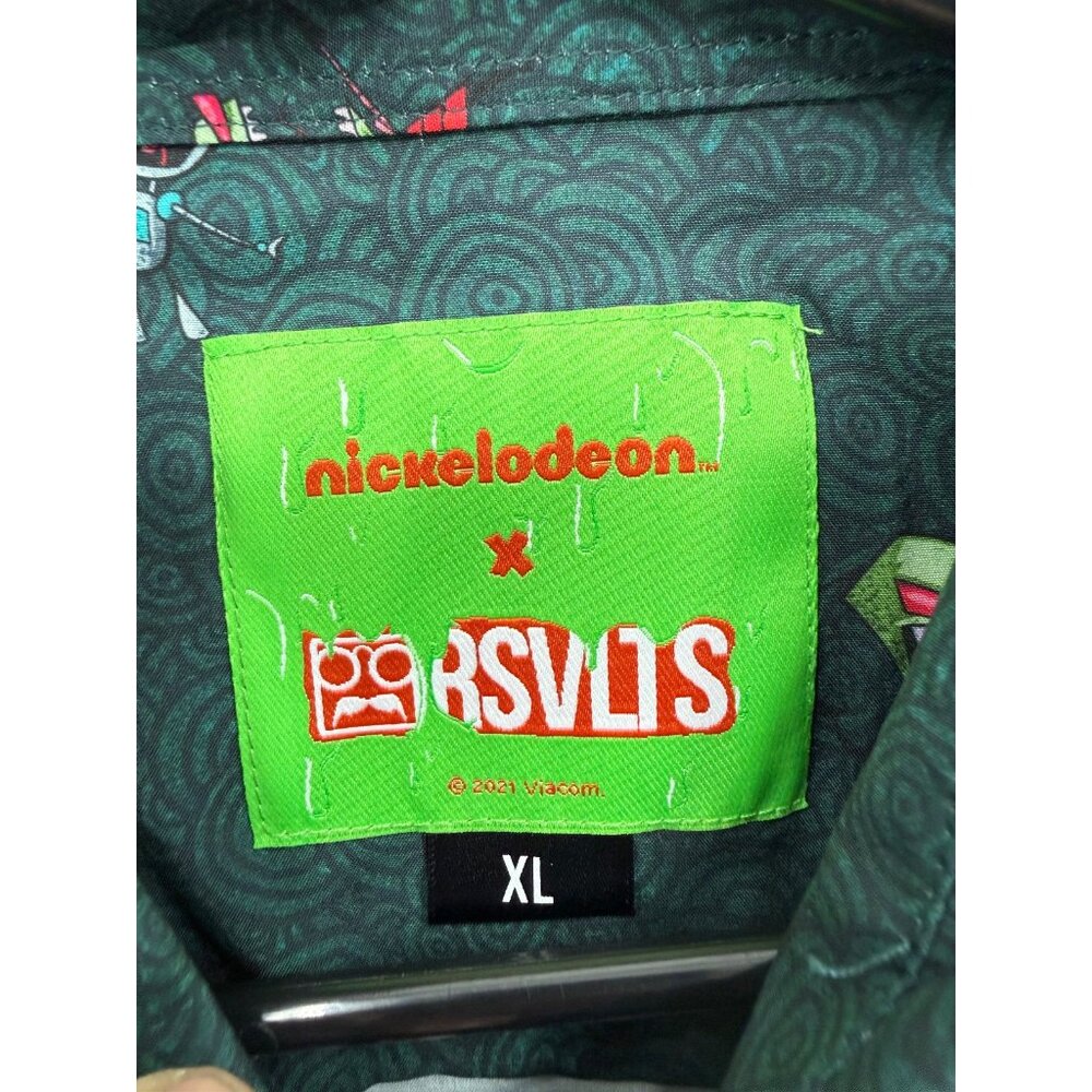 RSVLTS Invader Zim Invaders from Irk KUNUFLEX Short Sleeve Shirt Mens XL NWT - Picture 3 of 6